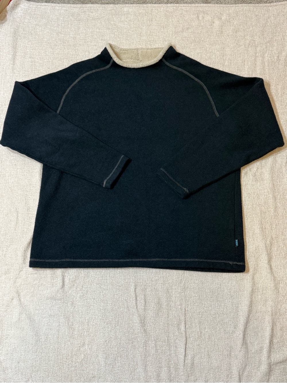 Kuhl Alfpaca Fleece Pullover Mens XXL Black Sherpa Gorpcore Outdoor Y2K